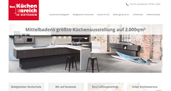 Desktop Screenshot of kuechenreich-kuechen.de